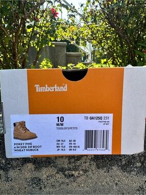 Timberland Toddlers' Pokey Pine Side Zip Boot - Wheat